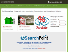Tablet Screenshot of lahomebrokers.com